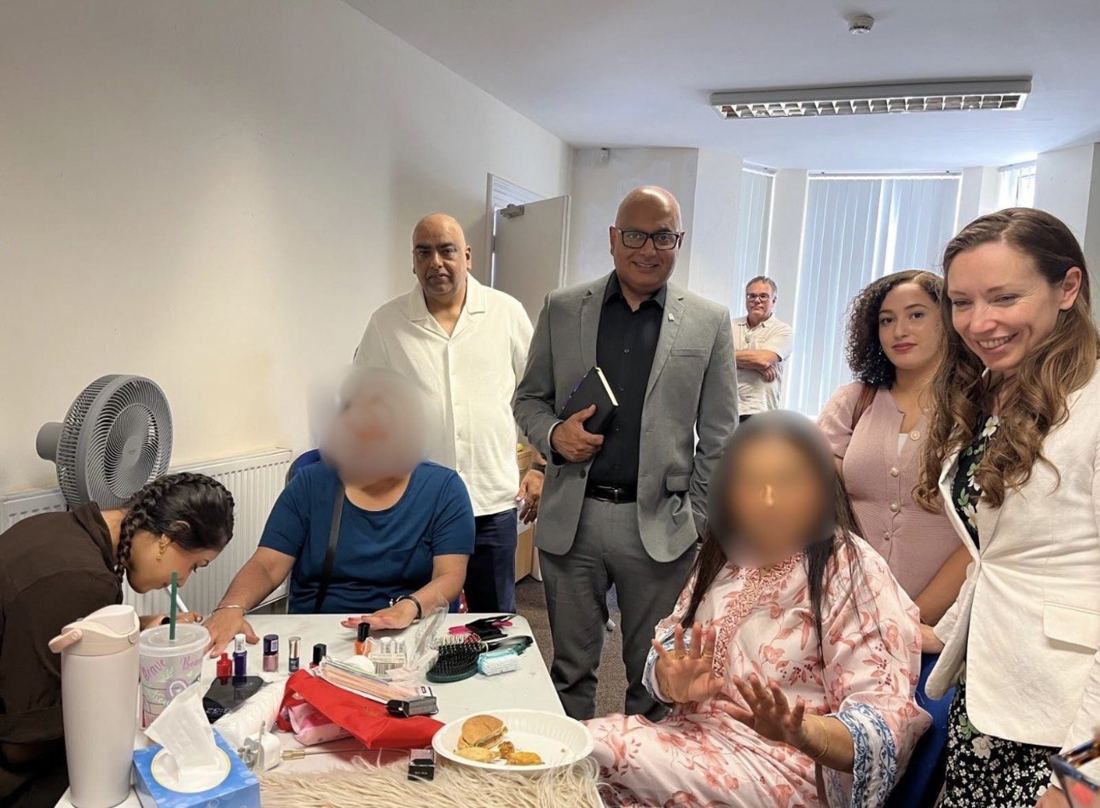 An activity session inside Derby Women's Centre